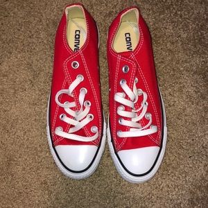 NWOT Red Converse Low Top Sneakers